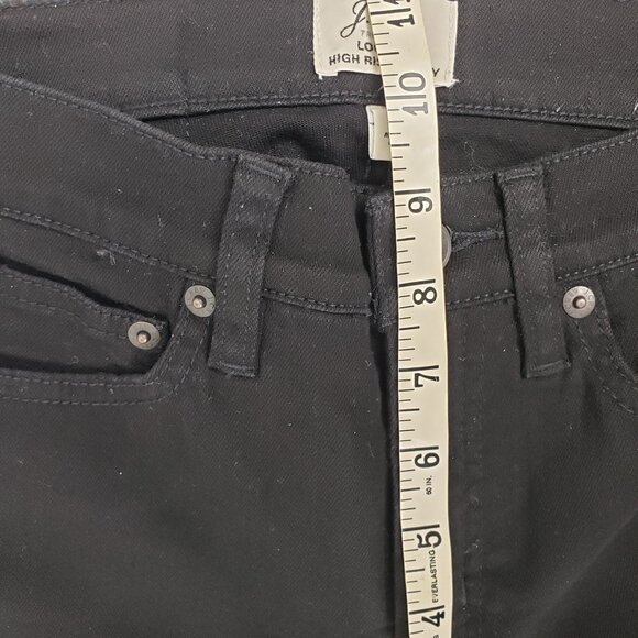 J Crew 25P Black Lookout Jeans Denim Skinny High Rise Pockets Petite - Picture 6 of 8